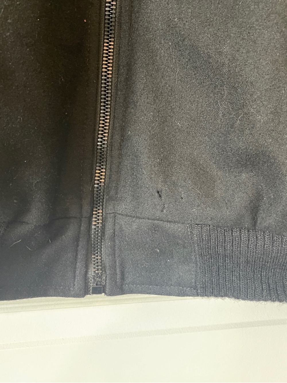 {Pendleton} Vintage XL Wool Aztec Collar Black Multicolor Zip Jacket - Picture 7 of 10